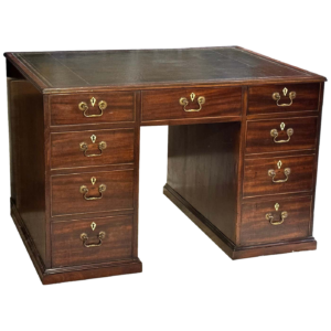 George III Mahogany Partner’s Desk