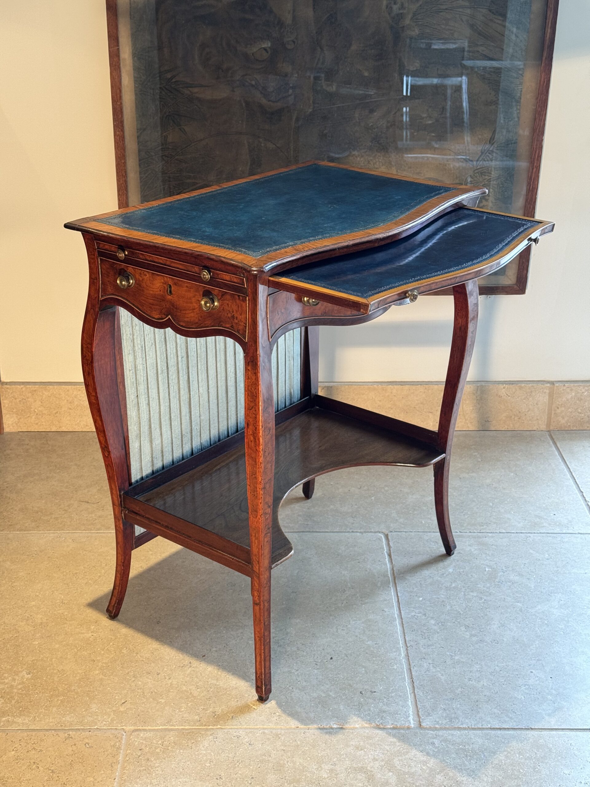 IMG_2881 George III Serpentine Inlaid Writing Dressing Table