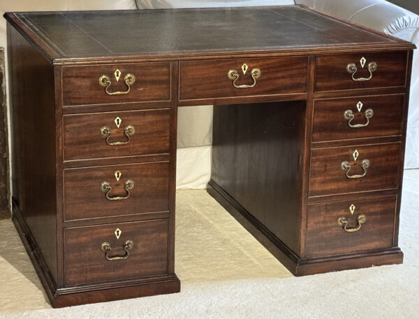 George III Mahogany Partner’s Desk