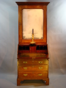 Rare Small George II Bureau Bookcase/ Cabinet 