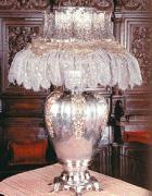 Tiffany & Co silver lamp base created in 1889. www.hearstcastle.org.