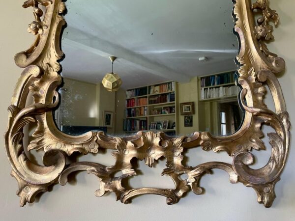 Fine 18th century George III carved giltwood mirror - Bottom