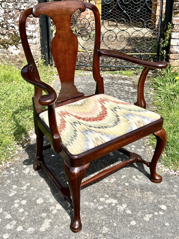 George II period walnut armchair - Main Image