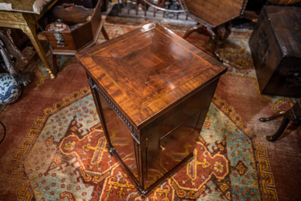 A Fine Pair Of George III Pedestal Cabinets In Mahogany Above 2