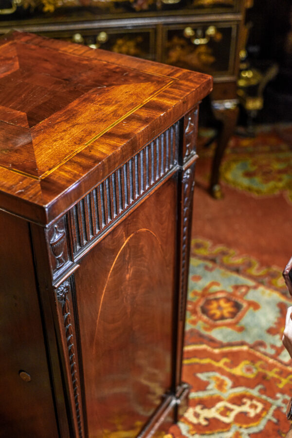 A Fine Pair Of George III Pedestal Cabinets In Mahogany Side