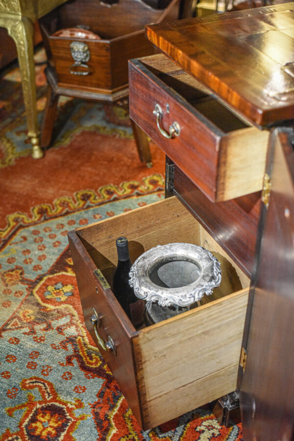 A Fine Pair Of George III Pedestal Cabinets In Mahogany Drawers