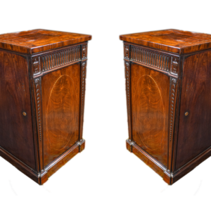 A Fine Pair Of George III Pedestal Cabinets In Mahogany