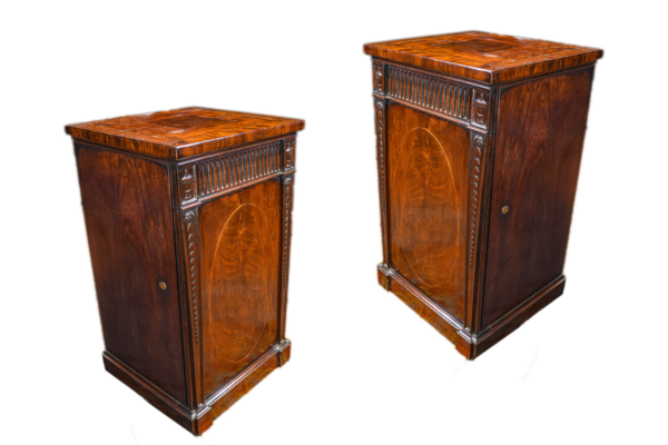 A Fine Pair Of George III Pedestal Cabinets In Mahogany 2