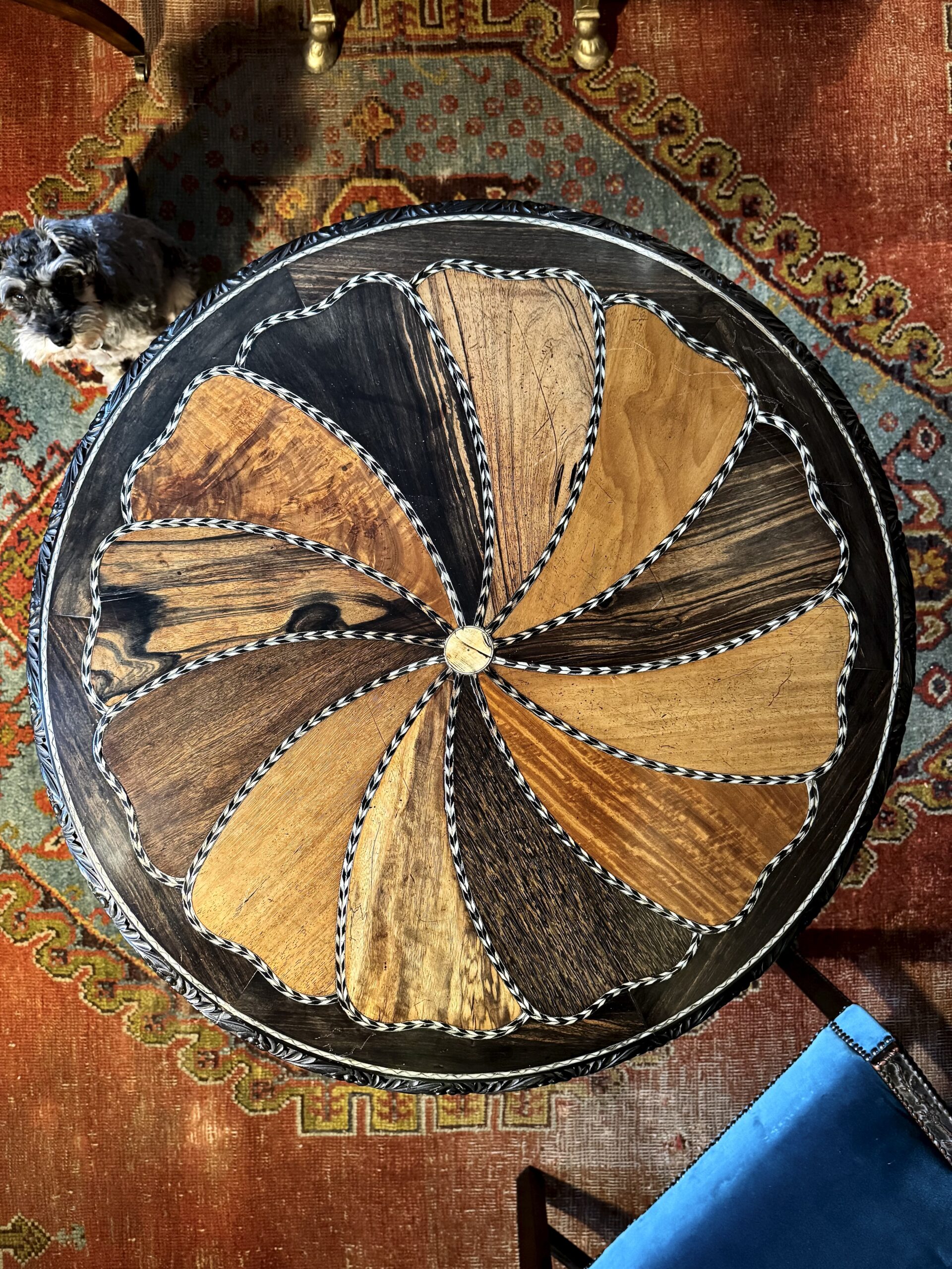 IMG_2834 Fine Ceylonese 19th-Century Specimen Wood Table Top