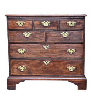 Small George III Mahogany Bachelor’s Chest With Brushing Slide