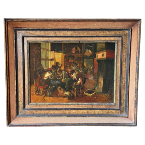 19th Century Oil On Canvas In The Manner Of Zacharias Noterman