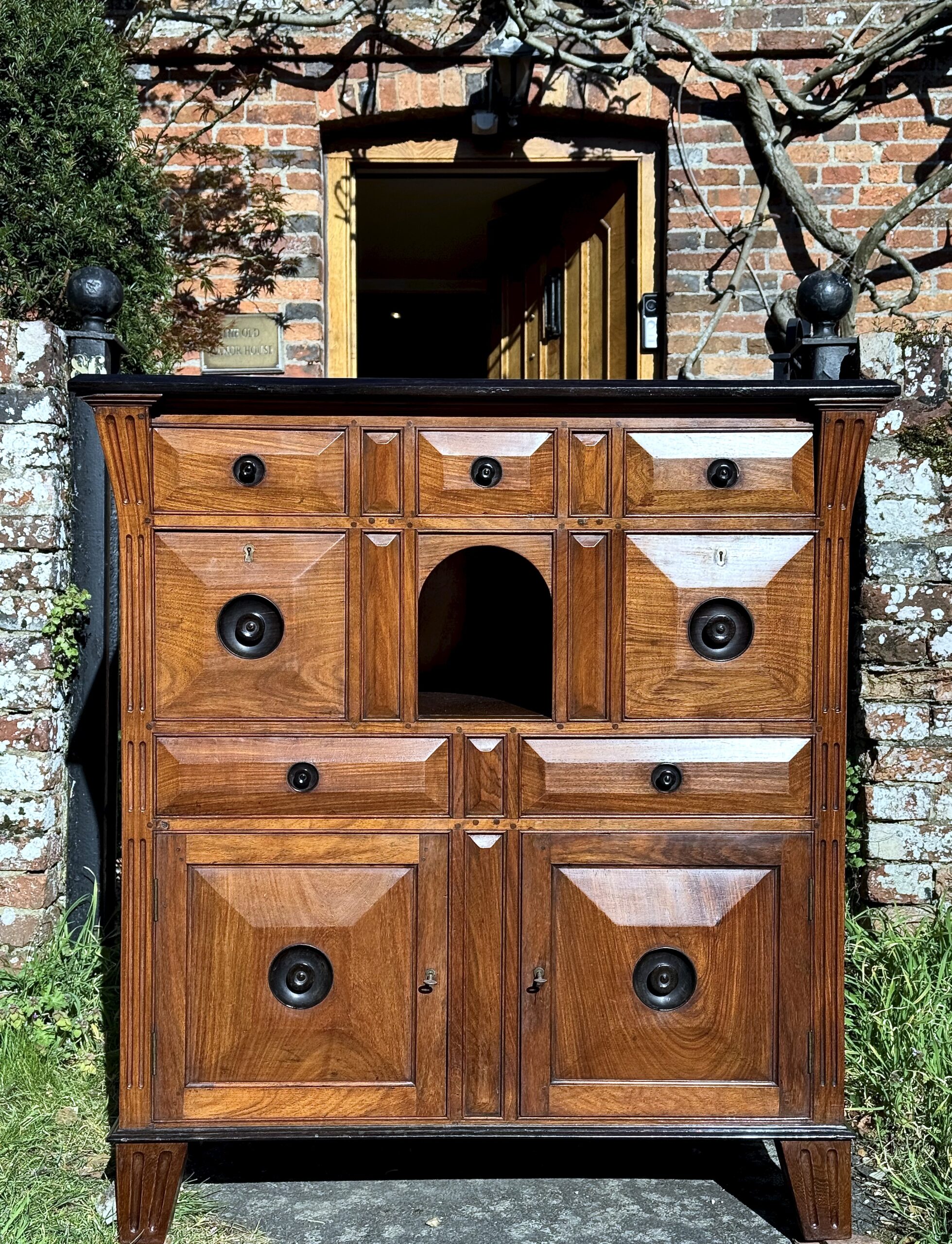 IMG_3546-preview Rare 19th-Century Satinwood Rosewood Ebony Colonial Chest