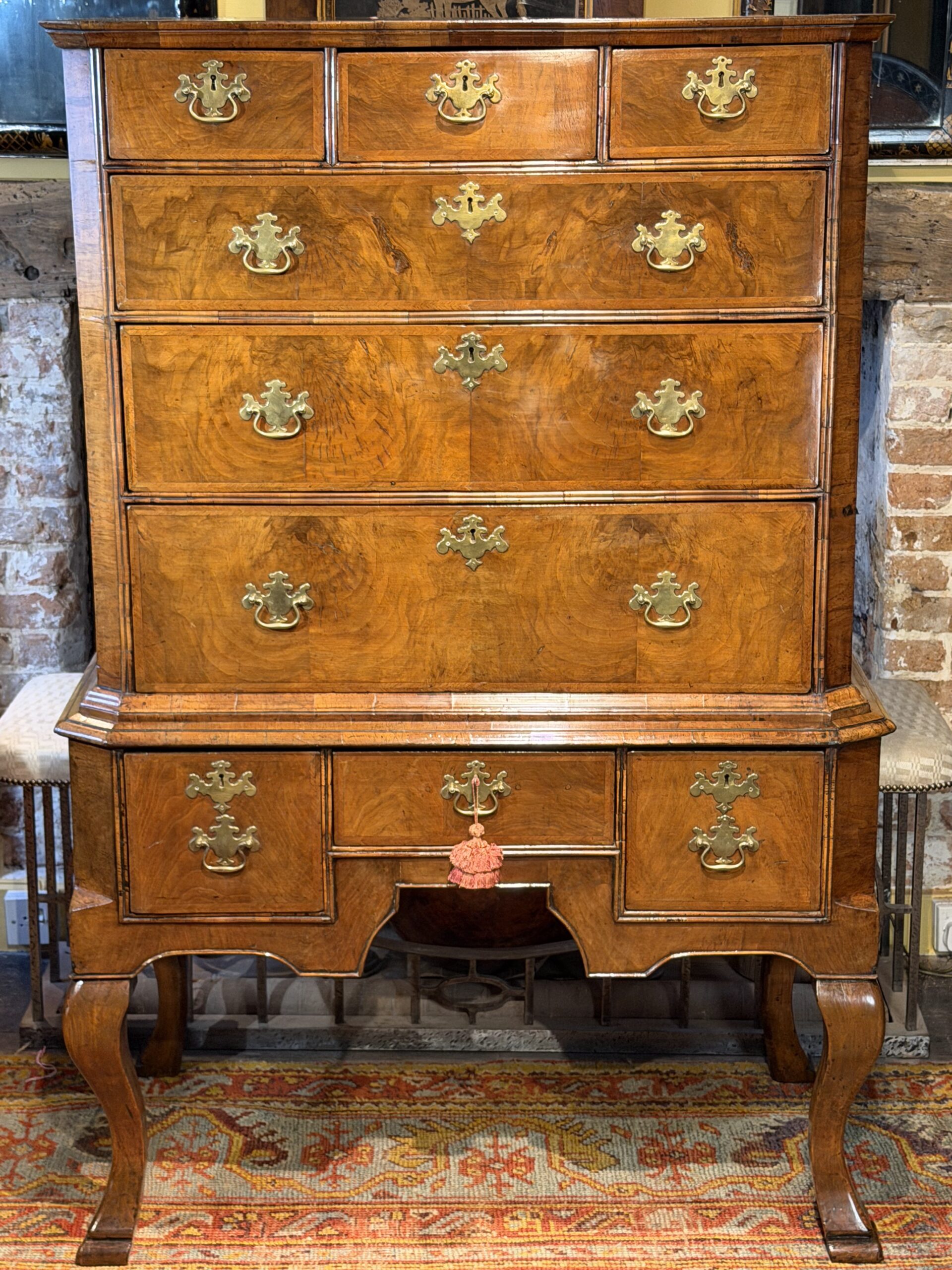 IMG_5540 Queen Anne Walnut Chest On Stand